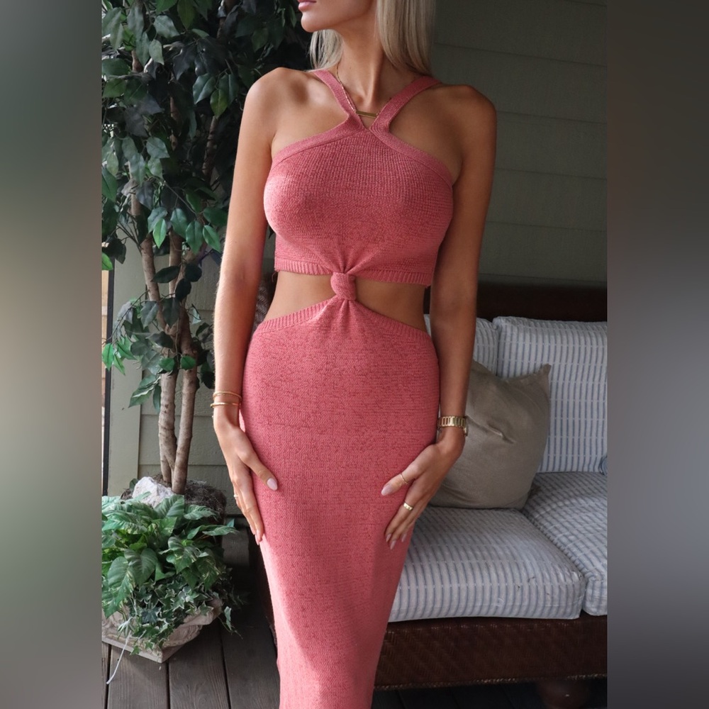 Pink Knit Dress